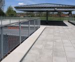 Grating balustrade for St Albans School sports pavilion