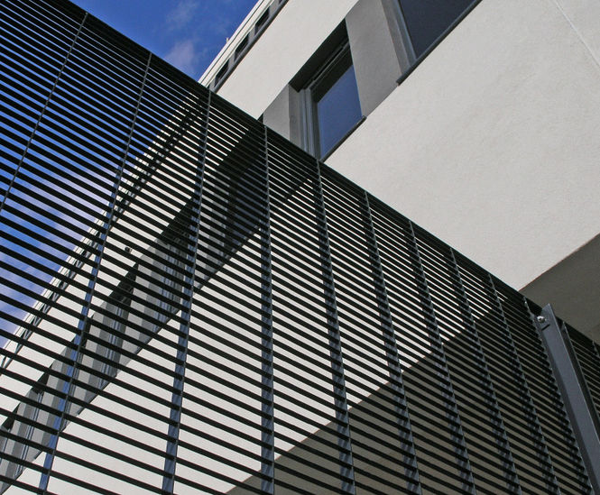 Perimeter fencing and gates for apartment block refurb