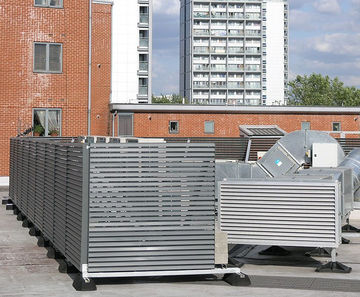 Roof-top screening - Great Western Studios, London