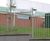 Siena: mild steel railing fence with conified top 8