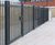 Siena: mild steel railing fence with conified top 9