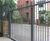 Siena: mild steel railing fence with conified top 5