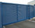 Steel louvred gates 8