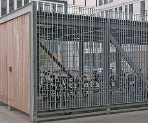 Large bike store for Edinburgh University courtyard