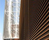 Italia - corten steel louvred wall cladding and screening panels - on this page