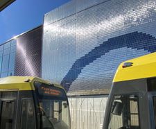 STEREO-KINETIC® Wall - dynamic stainless steel façade cladding