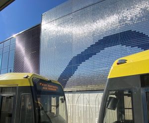 STEREO-KINETIC® Wall - dynamic stainless steel façade cladding