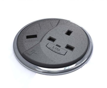 Porthole in desk power module