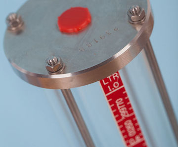 Calibration Pots - dosing pump flow measurement vessel