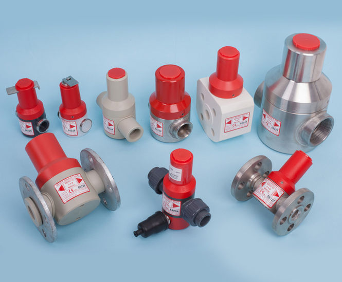 1100 Series - pressure-relief valves for dosing lines