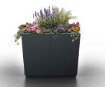 Nuvia - steel outdoor planters for gardens and public spaces