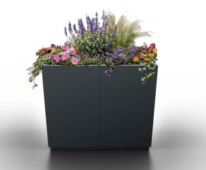 Nuvia - steel outdoor planters for gardens and public spaces