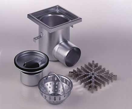 Industrial 200 drain, concrete floors, horizontal outlet