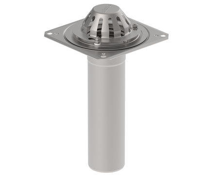 110mm gravity roof drain outlet for single ply membranes