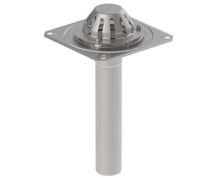 75mm gravity roof drain outlet for single ply membranes
