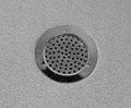 Light-duty 214 drain, flexible flooring, horiz. outlet