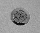 Light-duty 214 drain, flexible flooring, horiz. outlet