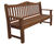 Traditional Seat - hardwood public bench for parks and commemorative areas 3