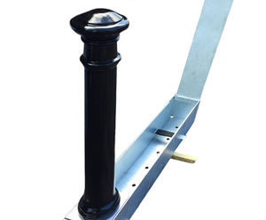 Manchester PU Coffin Bollard - black polyurethane security post