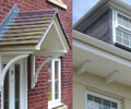Decorative gallows, dentils and corbels