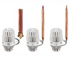 Thermostatic head K with contact or immersion sensor