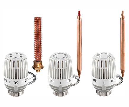 Thermostatic head K with contact or immersion sensor