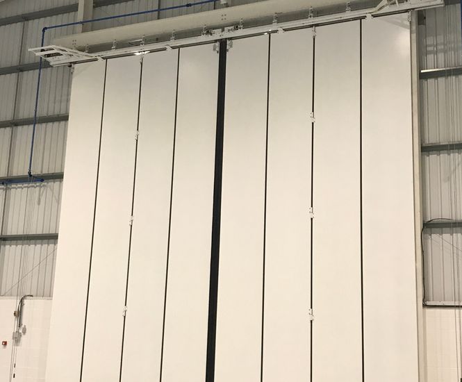 Sonafold - top-hung acoustic insulated folding doors