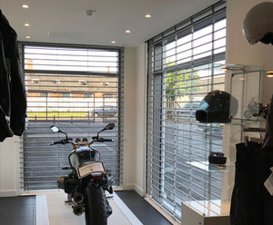 Security grilles - Williams BMW Motorrad showroom