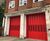 Folding appliance bay doors - Deptford Fire Station 3