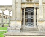 Collapsible gates secure 17th century Witley Court