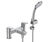 Cerafine D - chrome tap mixer taps with or without pop-up wastes 3