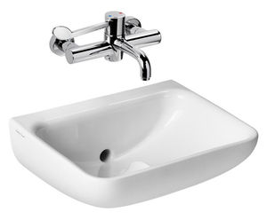 Contour 21+ - 50cm back outlet ceramic washbasin (hospital and commercial)