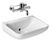 Contour 21+ - 50cm back outlet ceramic washbasin (hospital and commercial) 0