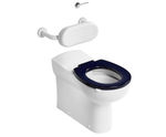 Contour 21+ - 70cm back-to-wall rimless commercial toilet bowl