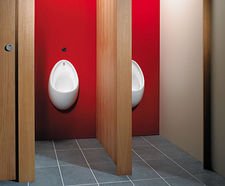 Contour S6110(01) - 67cm vitreous china urinal for panel mounting