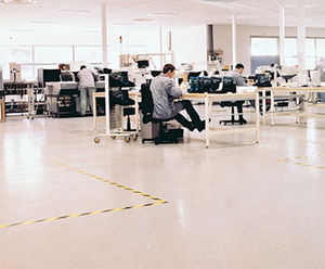 Resilient esd flooring