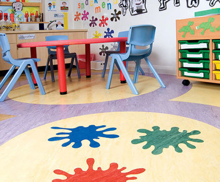 Polyflor XL PU homogeneous vinyl flooring