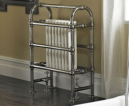 Baroque floor-mounted radiator/heated towel rail - LG014