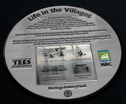 Stainless steel engraved plaques with satin finish