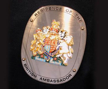 Mirror-finish stainless steel engraved plaques