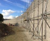 500m long retaining wall for transit link, Sheffield - on this page