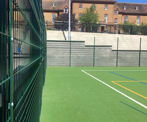 Retaining walls for MUGA at Guildford County School