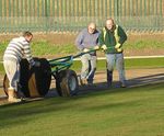 Natural sports surface construction
