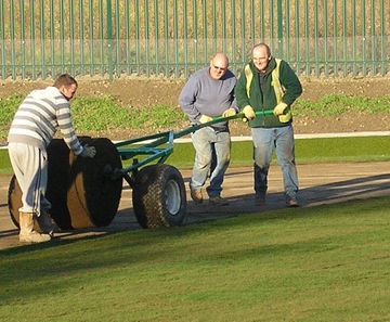 Natural sports surface construction
