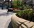 Tudor Square, sculptural seating and planters 1