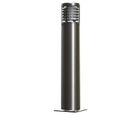 Invincible stainless steel flat top illuminated bollard