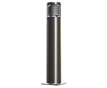Invincible stainless steel flat top illuminated bollard