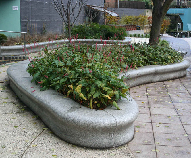 Bespoke natural stone street furniture and features