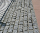 Medium grey cropped granite paving setts - on this page