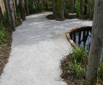 CEDEC® - silver granite or quartzite footpath gravel